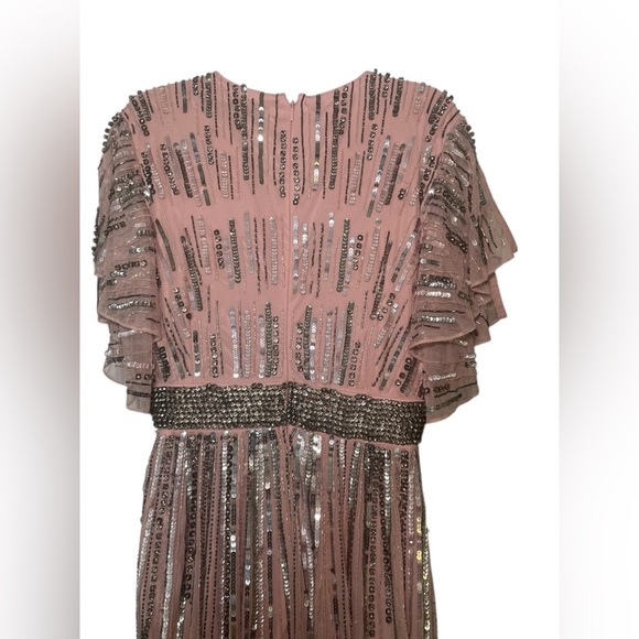 Mac Duggal 93582 Pink Sequin Embellished Gown Size 12 | Formal Evening Dress - Picture 4 of 10